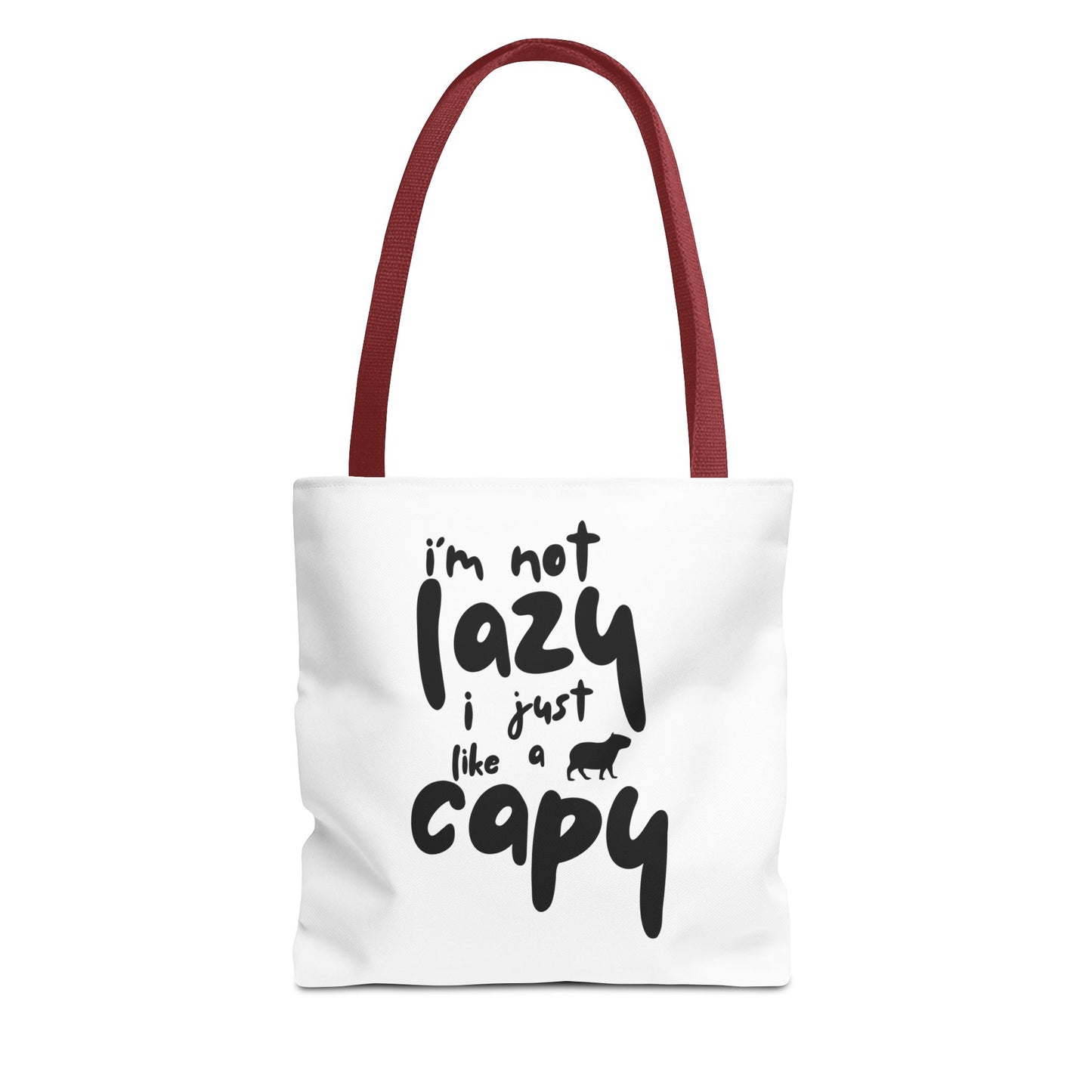 Capy Tote Bag - I'm Not Lazy, I Just Like a Capy