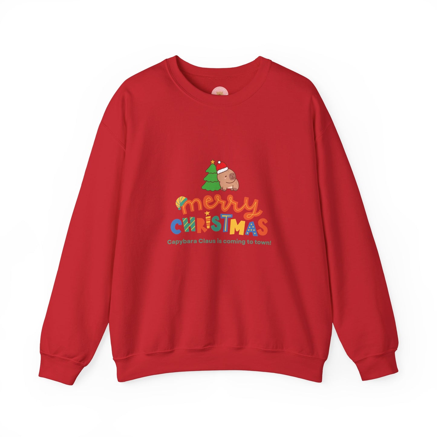 Crewneck Sweatshirt Capybara Christmas Merry Capybara Claus Is Coming To Town