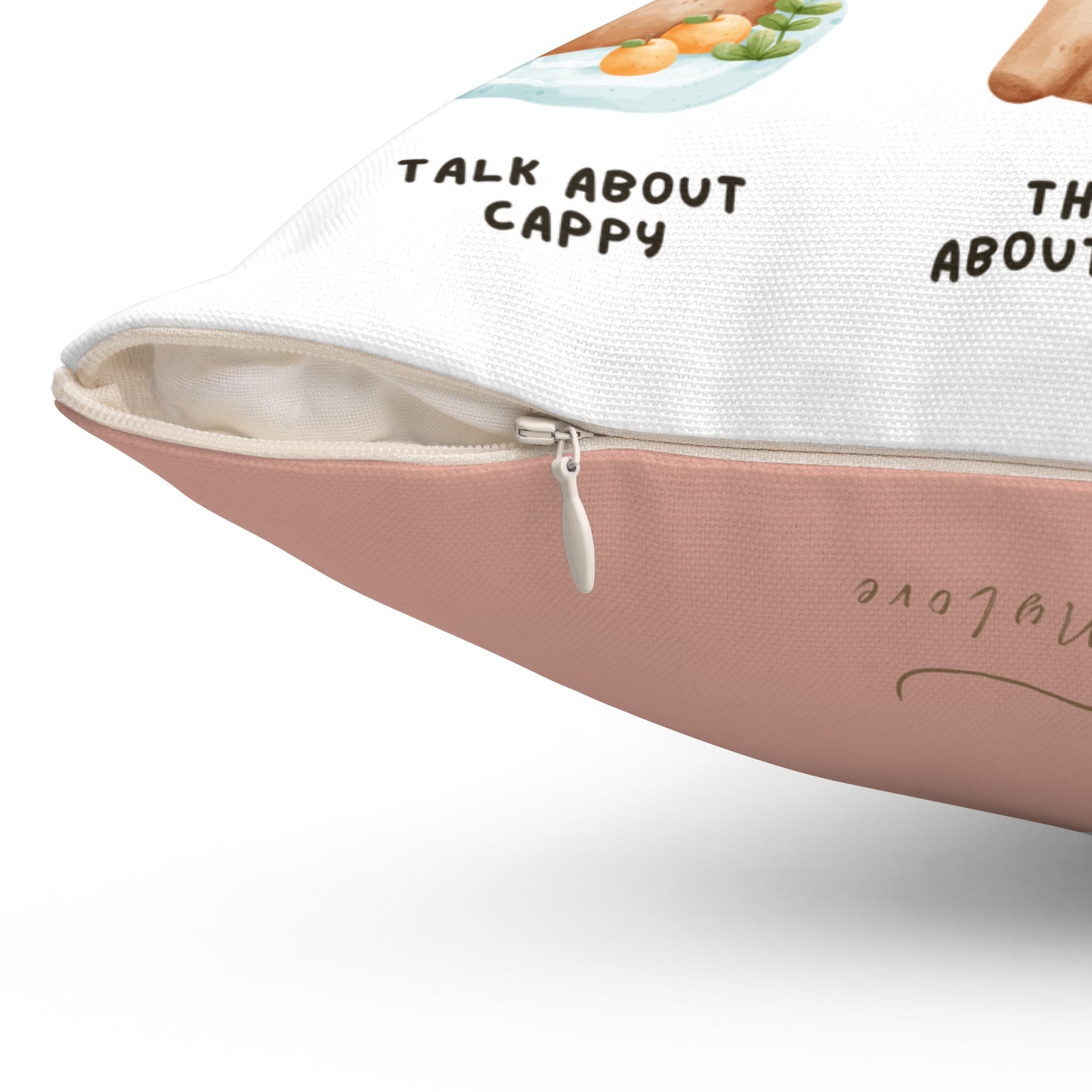 Things I Do in My Spare Time Capybara Square Pillow