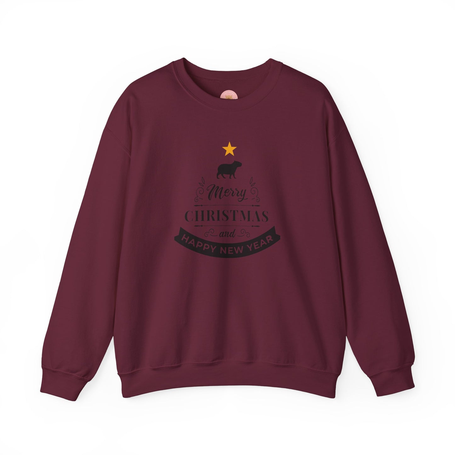 Crewneck Sweatshirt Capybara Christmas Merry Christmas Happy New Year
