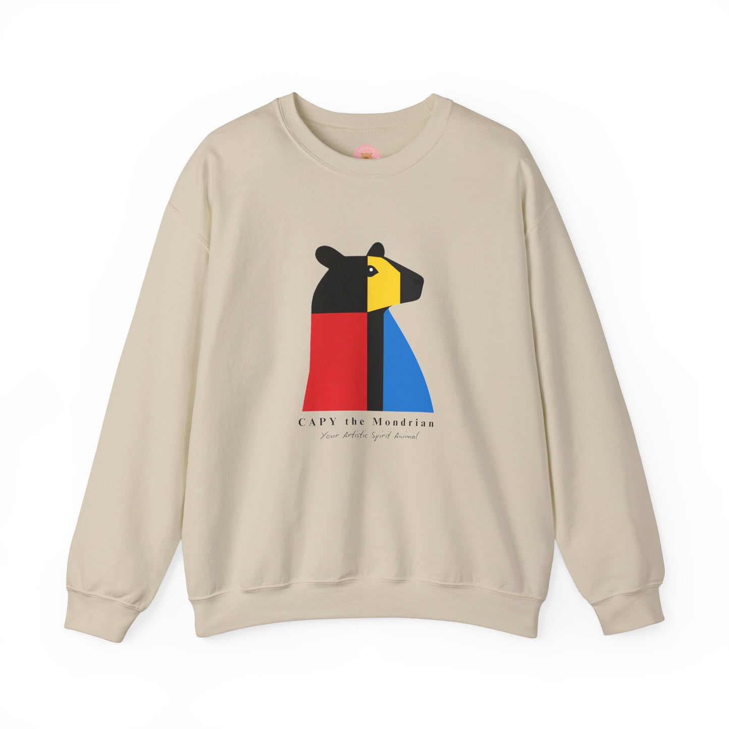 CAPY the Mondrian - Piet Mondrian Inspired Capybara Sweatshirt