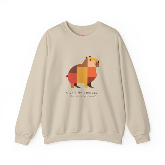Capy de Cubisme  - Cubisme Style Capybara Sweatshirt