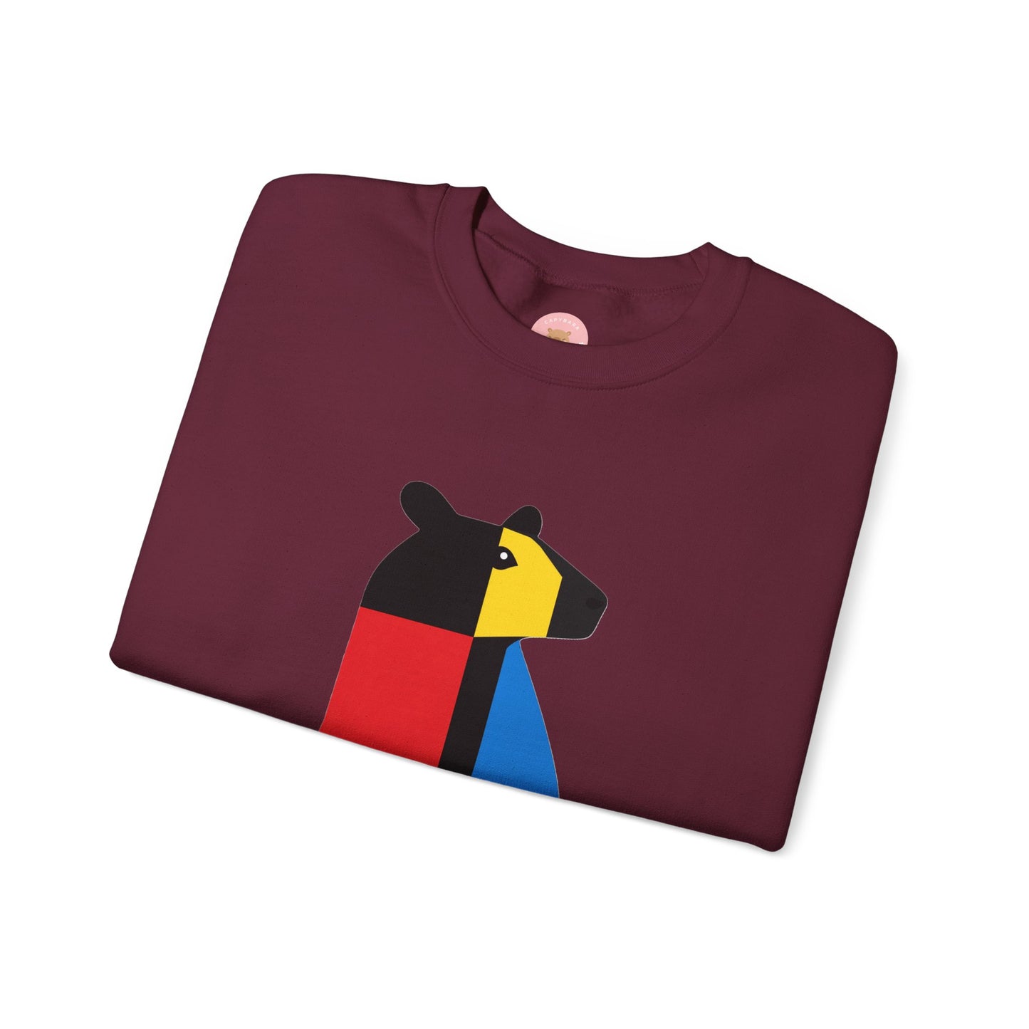 CAPY the Mondrian - Piet Mondrian Inspired Capybara Sweatshirt