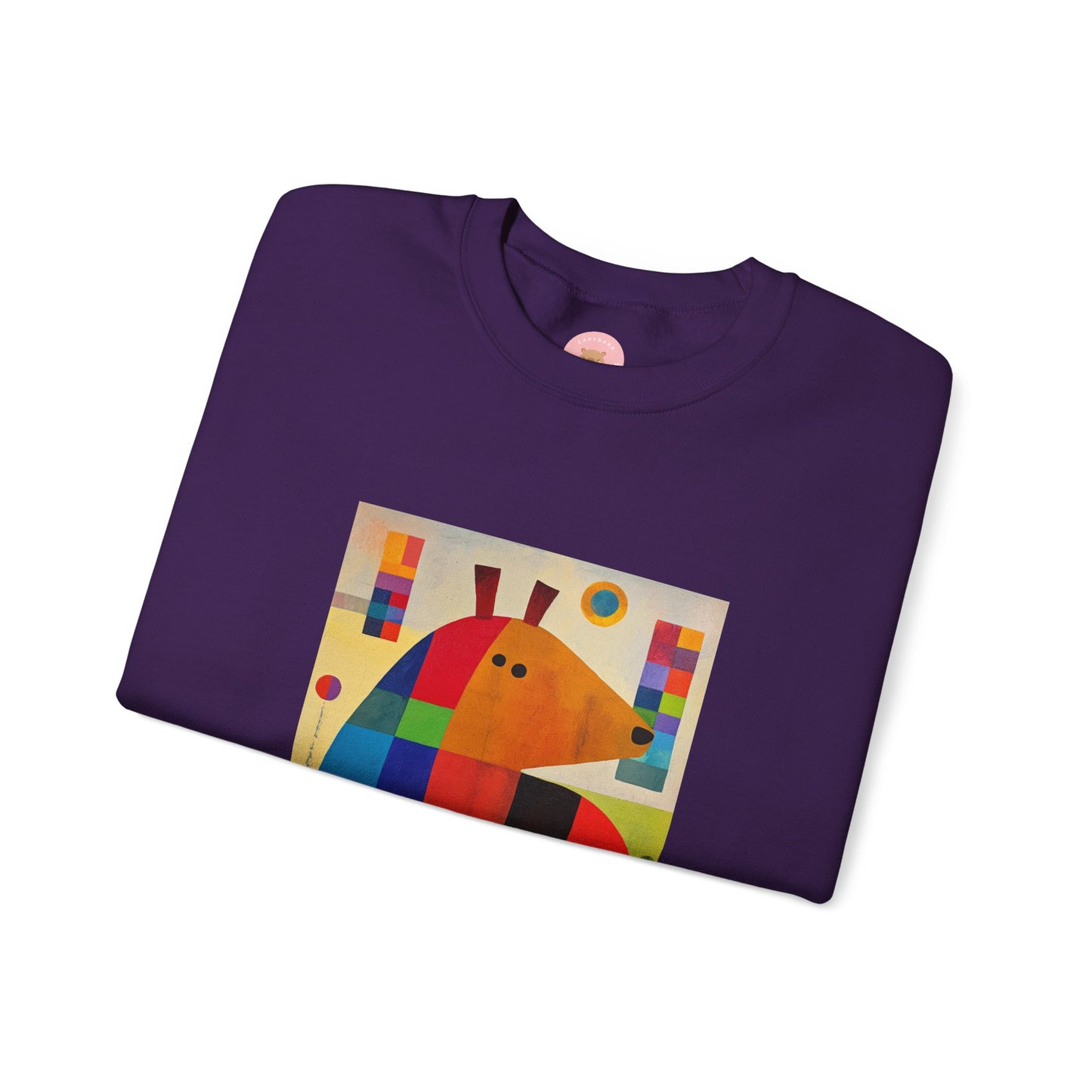 Capybara Christmas Sweatshirt – Funny Surreal Holiday Sweater – Capy Miro Christmas Gift Idea