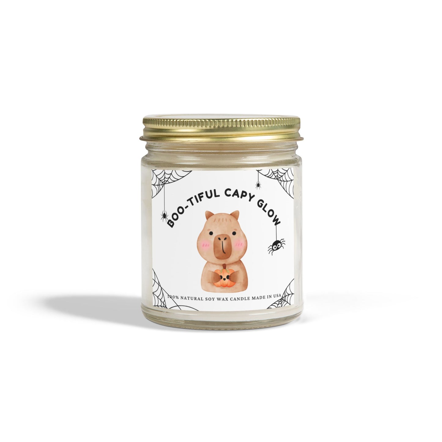 Boo-tiful Capy Glow Candle – Cute Halloween Capybara Scented Candle Gift