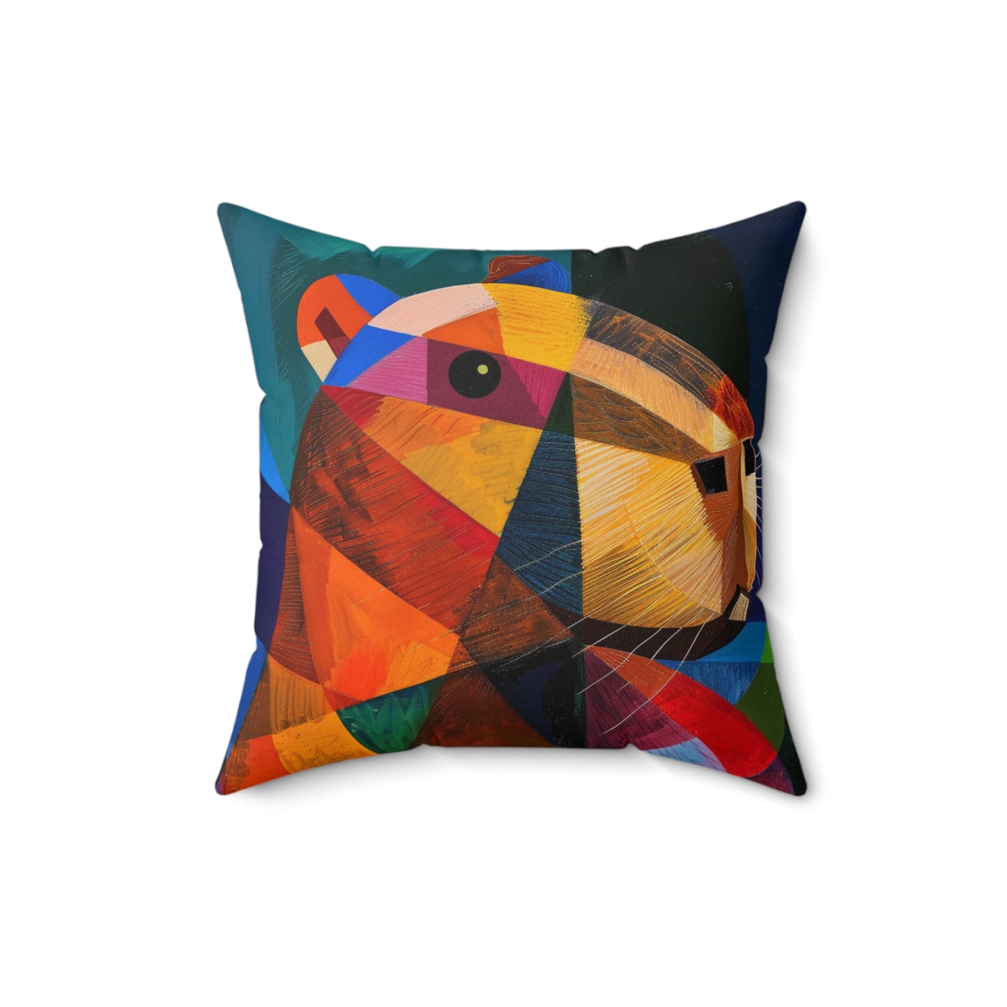 CAPYCASSO II- Abstract Picasso Inspired Capybara Pillow