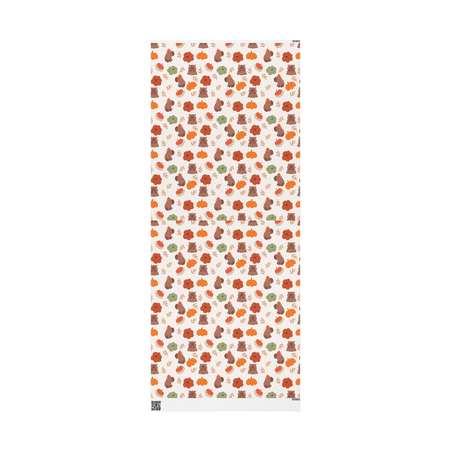 Capybara Pumpkin Wrapping Paper, Spooky Season Wrap, Cute Halloween Gift Wrap for Capybara Lovers, Fall Decorating, Party Supplies, Trick or Treat