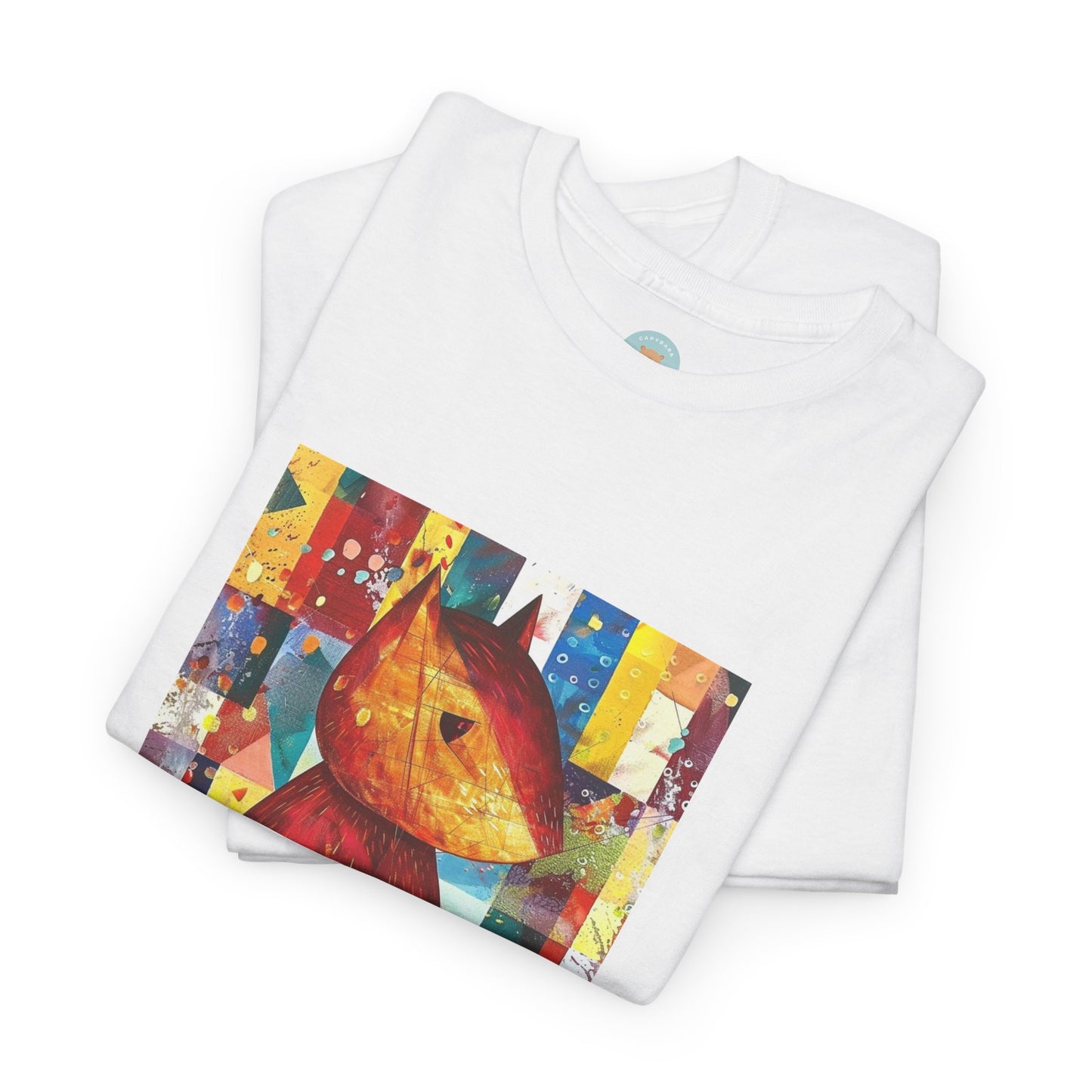 Neo-Capy Cyber Capybara T-Shirt – Futuristic Calm Animal Graphic Tee – Japanese Comic Style Shirt – Chill Vibes Manga Aesthetic