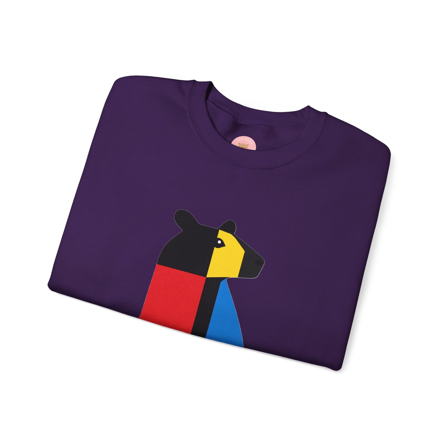 CAPY the Mondrian - Piet Mondrian Inspired Capybara Sweatshirt