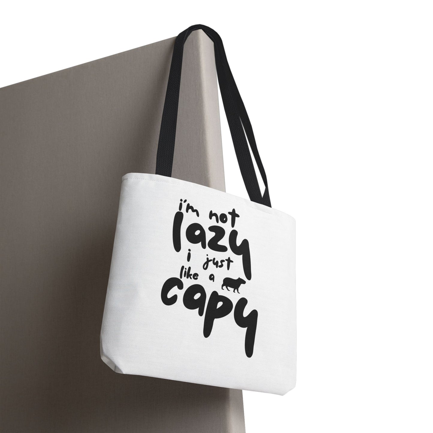 Capy Tote Bag - I'm Not Lazy, I Just Like a Capy
