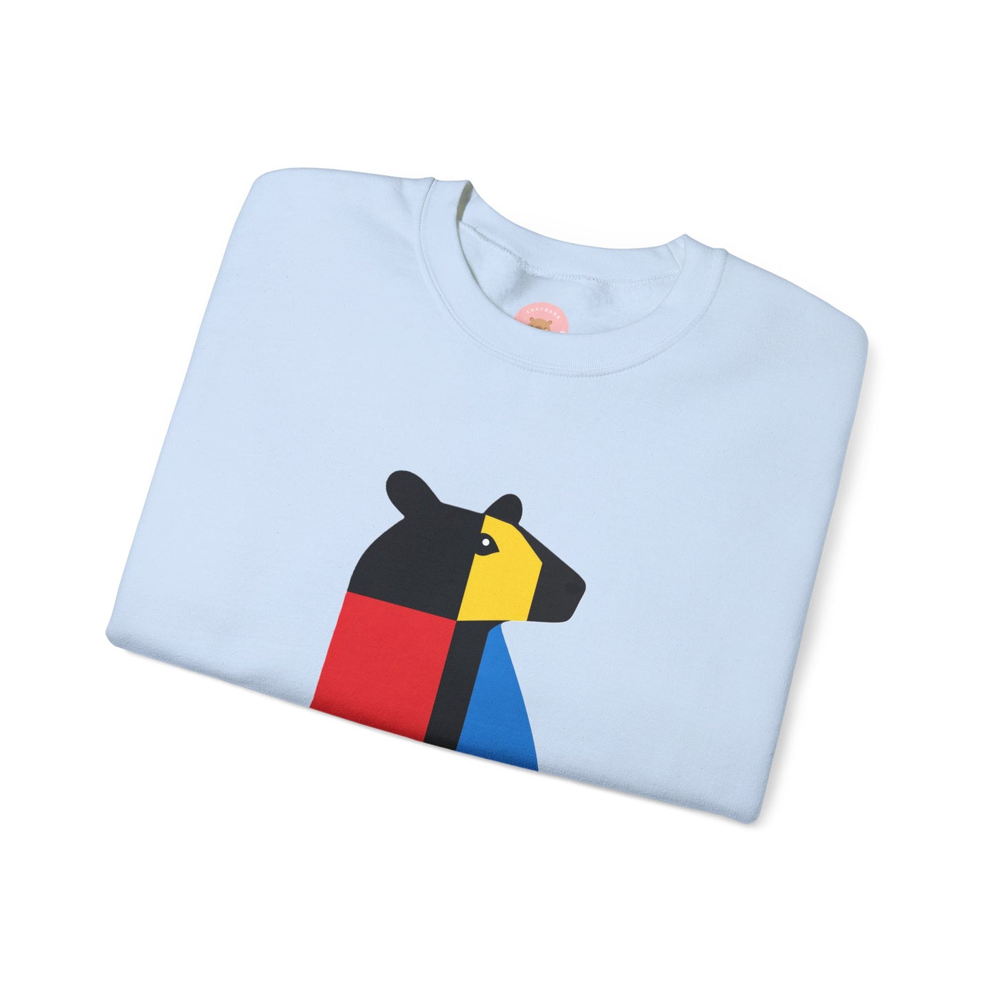CAPY the Mondrian - Piet Mondrian Inspired Capybara Sweatshirt