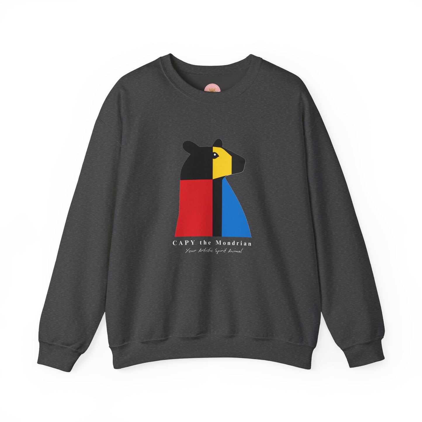 CAPY the Mondrian - Piet Mondrian Inspired Capybara Sweatshirt