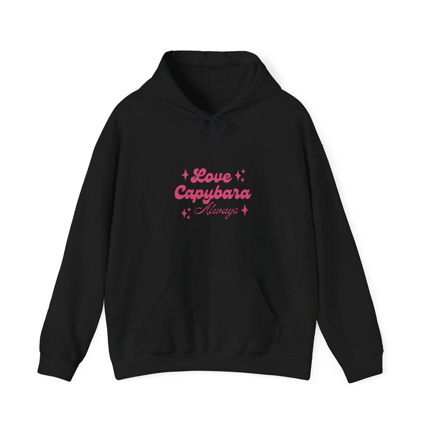 Capybara hoodie-Showcase your love for the world's friendiest rodent with our Love Capybara Always hoodie!. This cozy and stylish hoodie celebrates your passion for capybaras, making it a must-have for animal loves and capybara enthusiasts