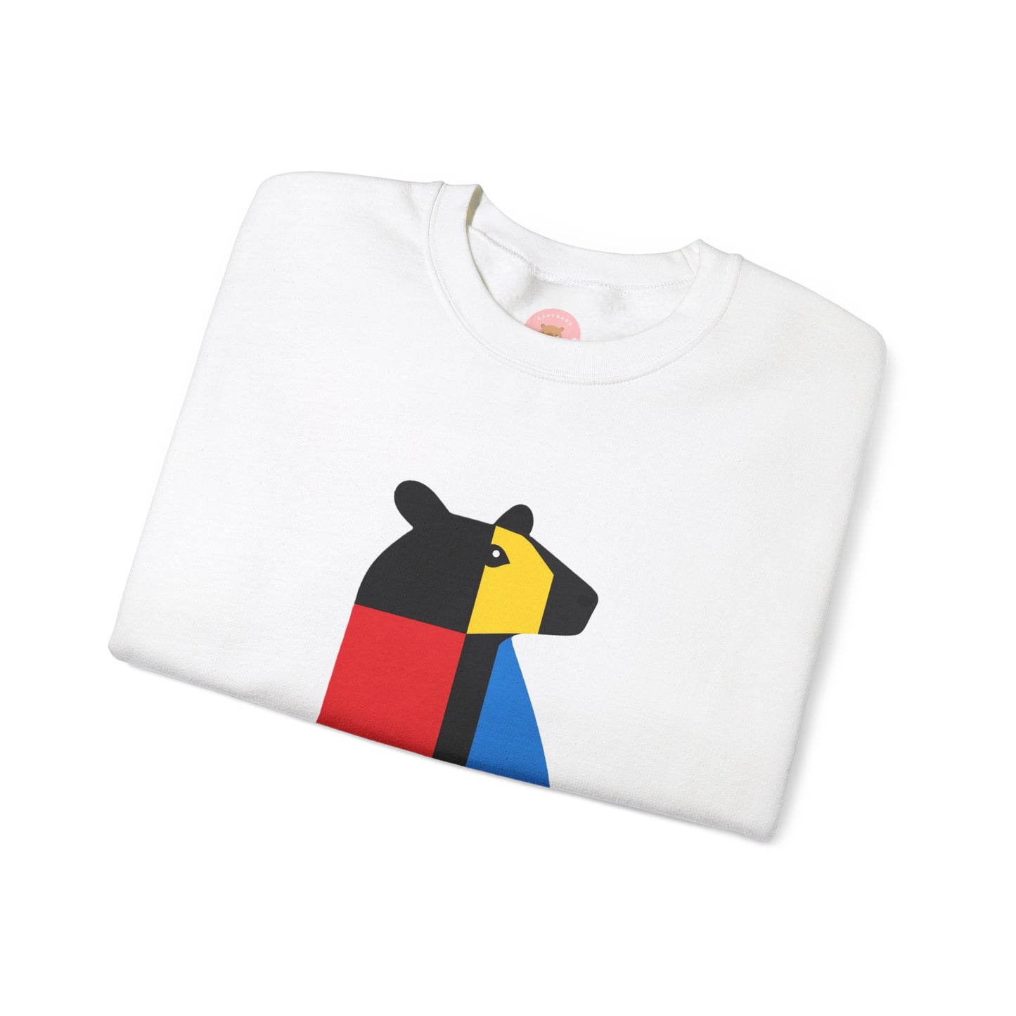 CAPY the Mondrian - Piet Mondrian Inspired Capybara Sweatshirt