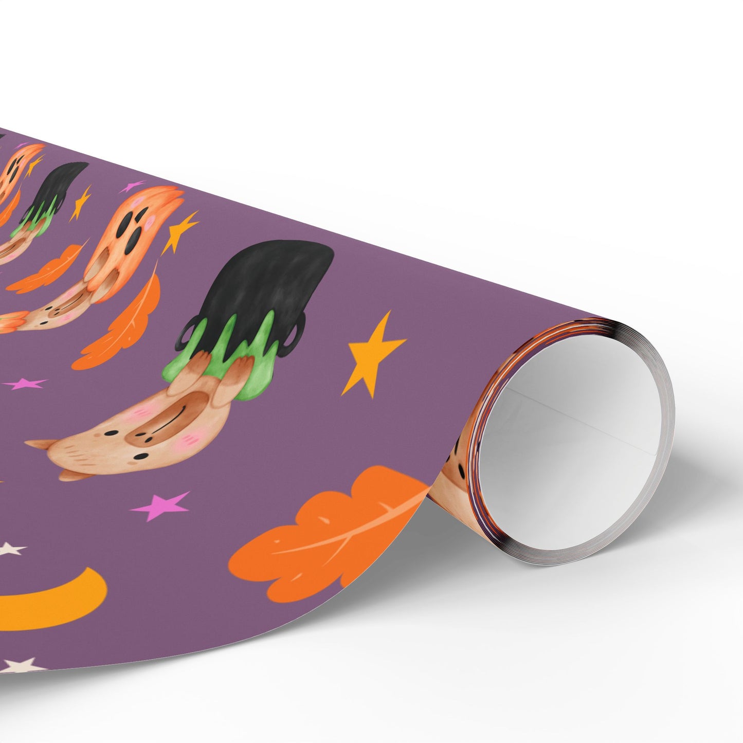 Halloween Capybara Gift Wrapping Paper, Spooky Season Wrap, Cute Pumpkin & Ghost Design, Fall Decorating, Party Supplies, Trick or Treat