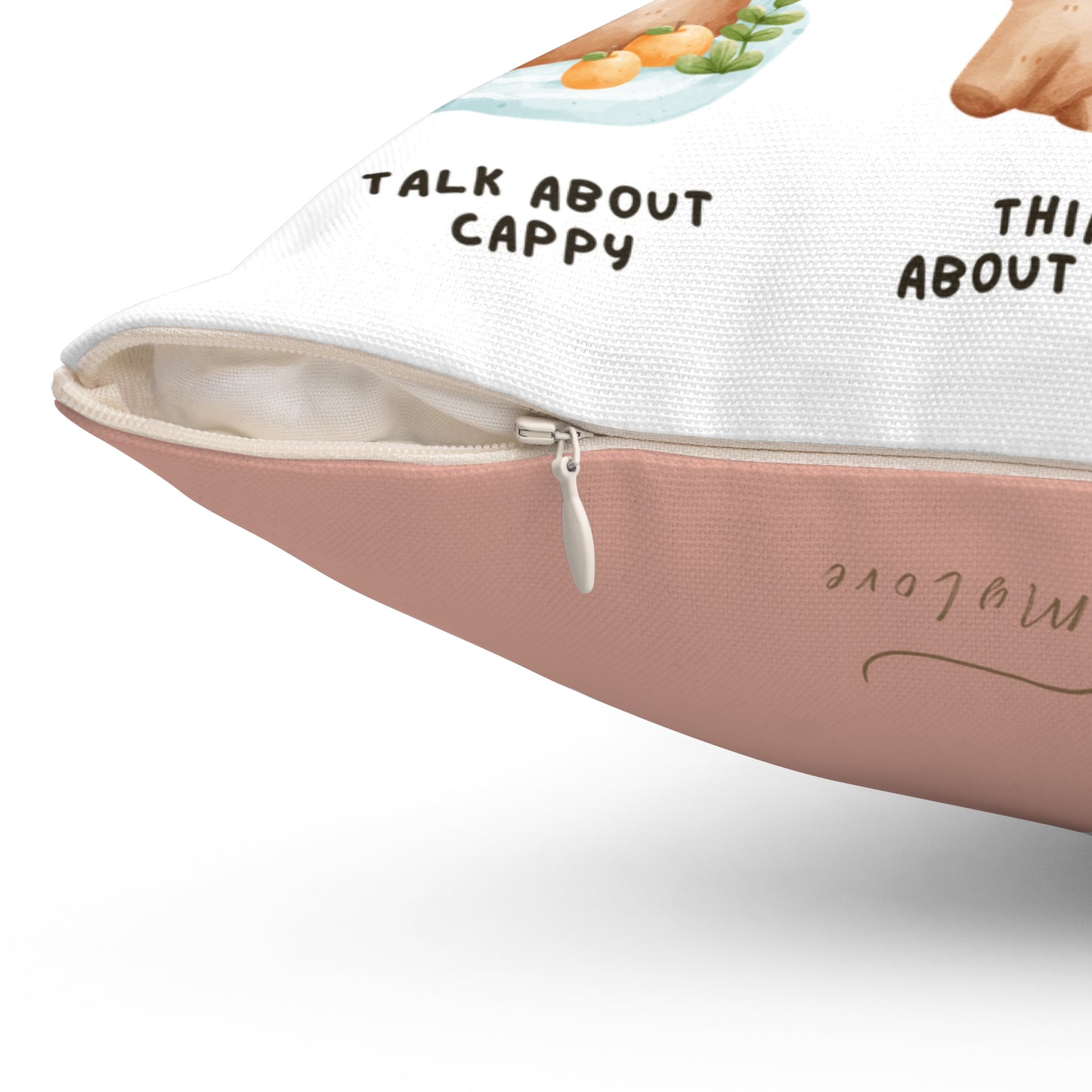 Things I Do in My Spare Time Capybara Square Pillow