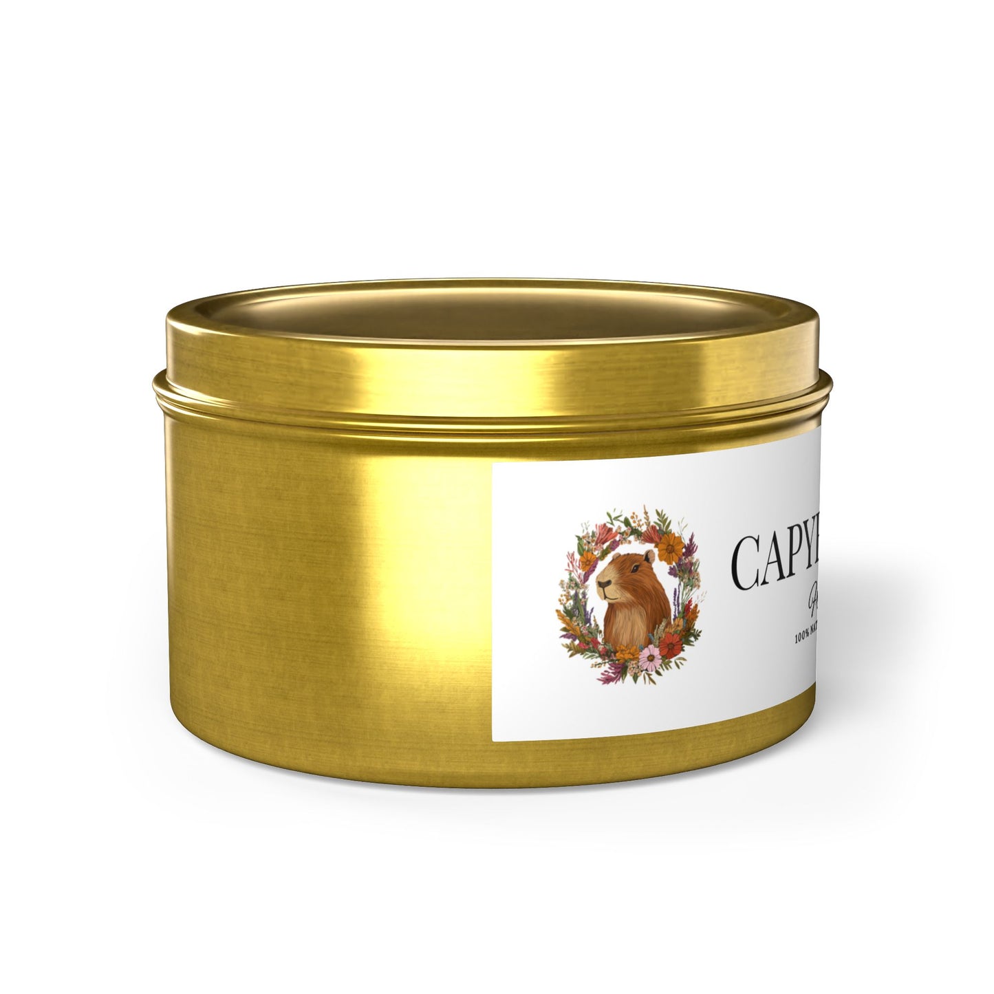 Scented Tin Candles - CAPYBARA’S POOP - A Scent That's a Real Surprise