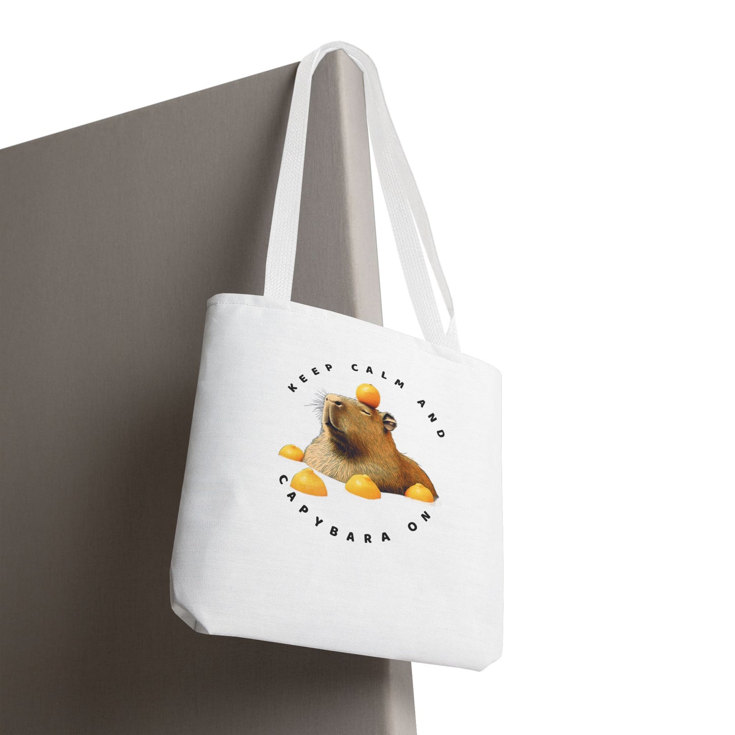 Capybara Tote Bag - Keep Calm and Capybara On