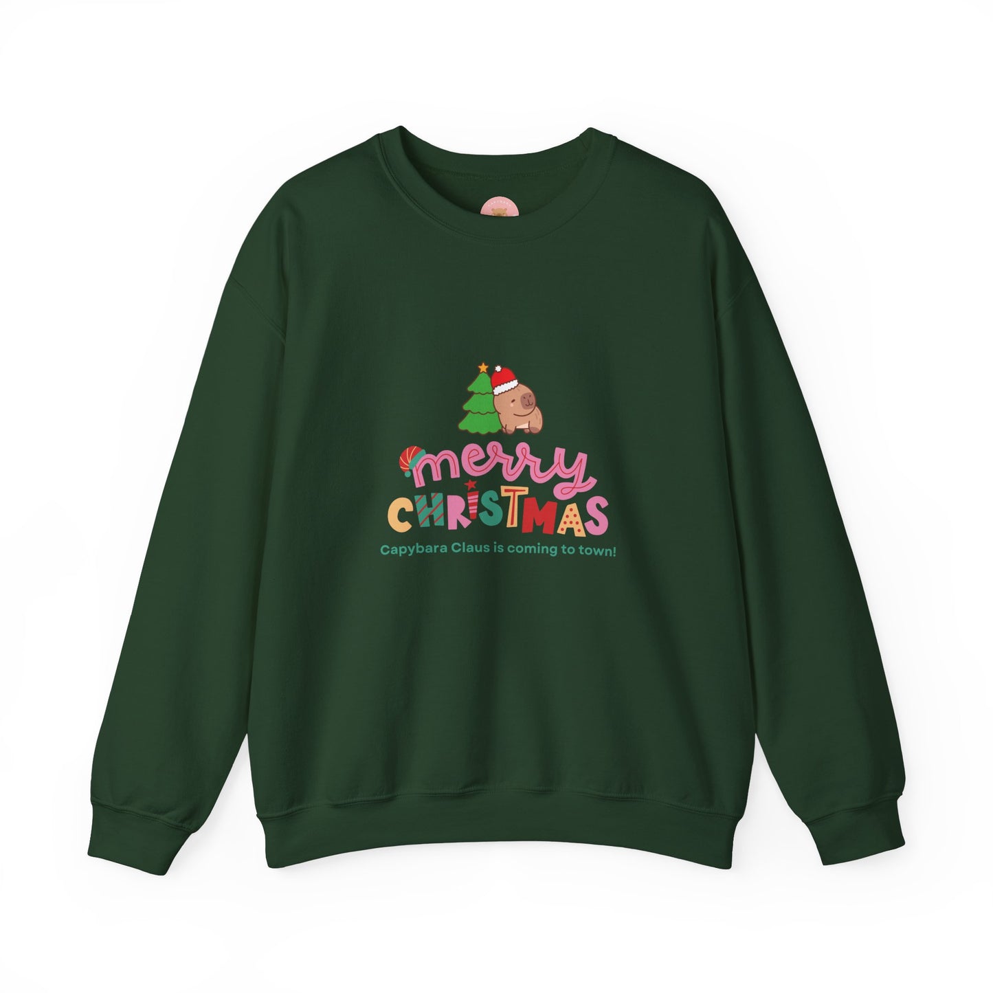 Crewneck Sweatshirt Capybara Christmas Merry Capybara Claus Is Coming To Town
