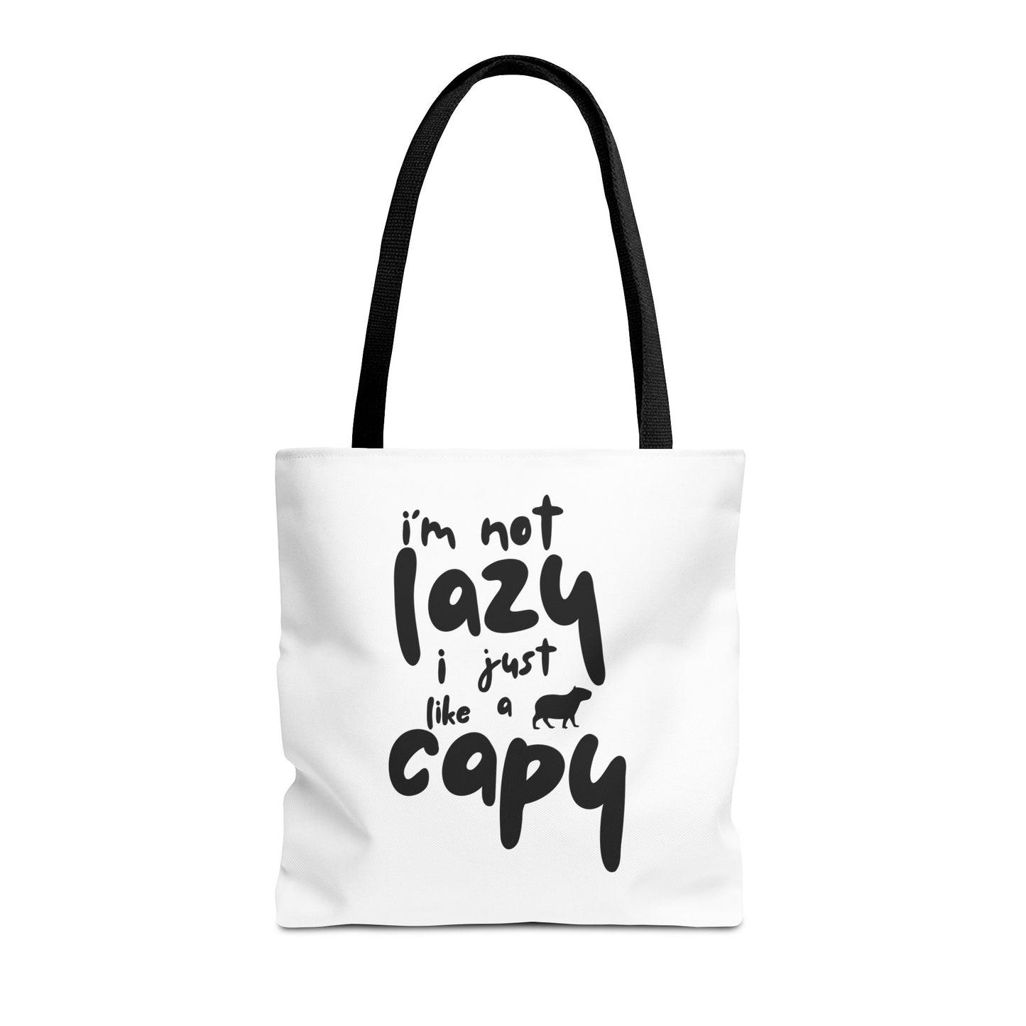 Capy Tote Bag - I'm Not Lazy, I Just Like a Capy