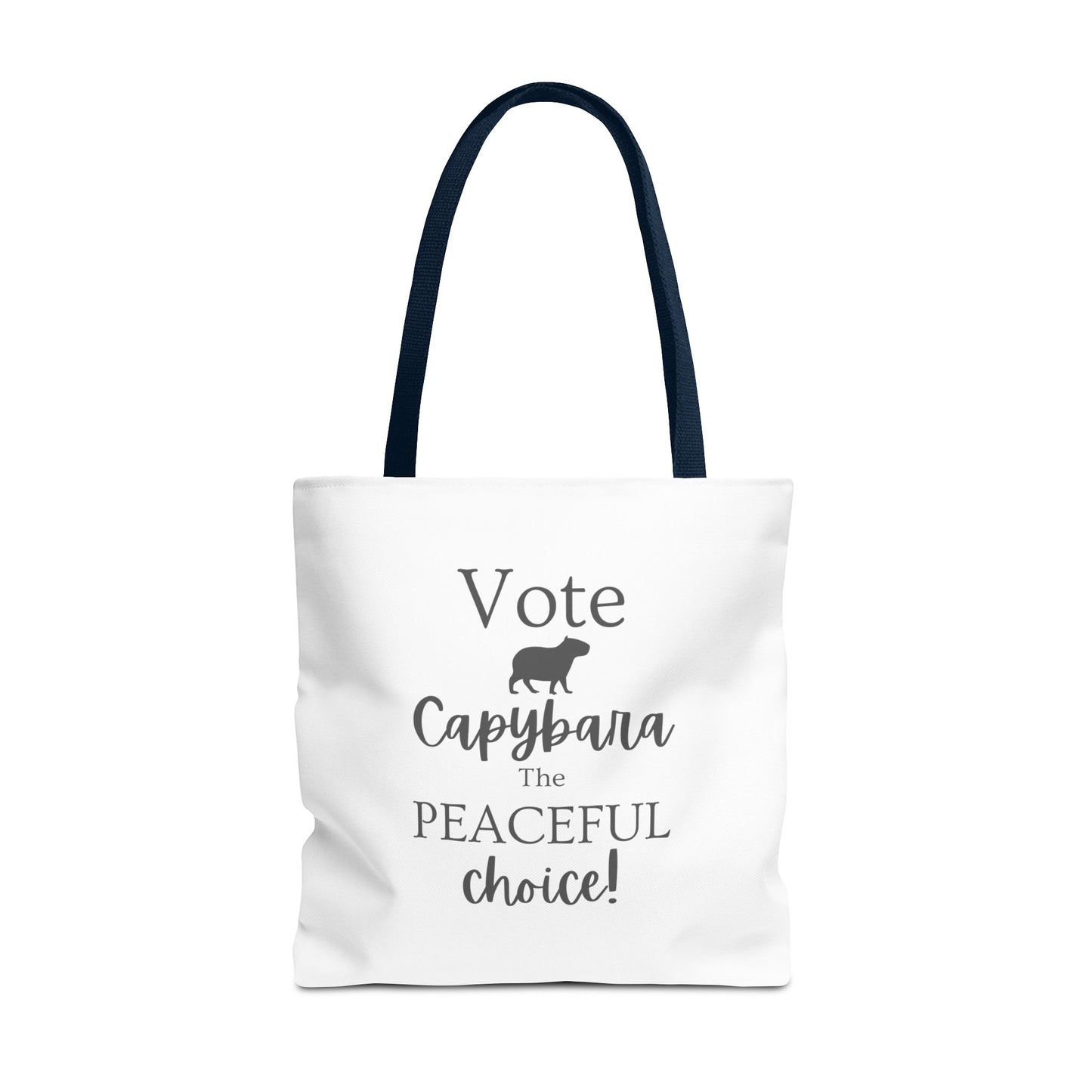Vote Capybara Tote Bag - Peaceful Choice for Calm Capybara Fans