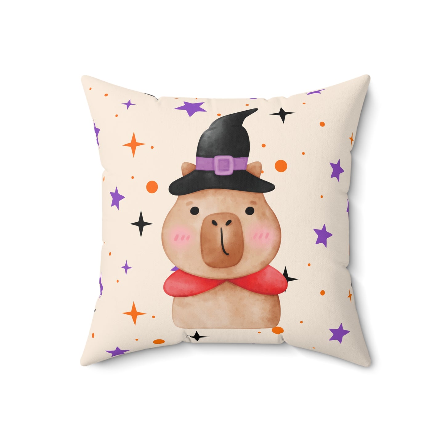 Capybara Halloween Pillow, Stylish Decorative Cushion, Cozy Living Room Throw Pillow, Cuddle Cushion, Whimsical Eye-catching Cushion