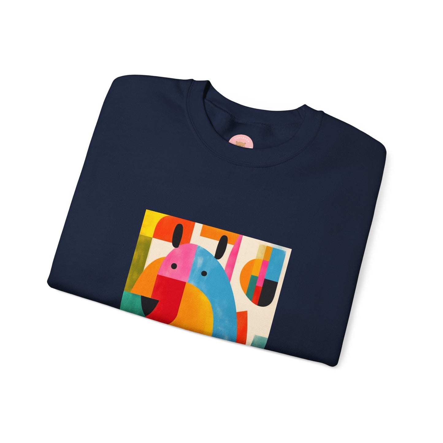 Capybara Christmas Sweatshirt – Funny Surreal Holiday Sweater – Capy Miro Christmas Gift Idea