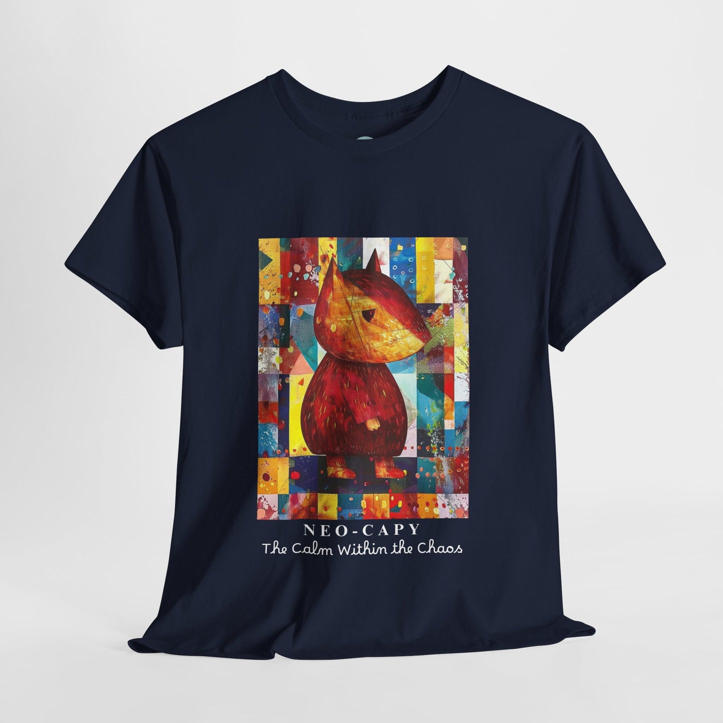 Neo-Capy Cyber Capybara T-Shirt – Futuristic Calm Animal Graphic Tee – Japanese Comic Style Shirt – Chill Vibes Manga Aesthetic