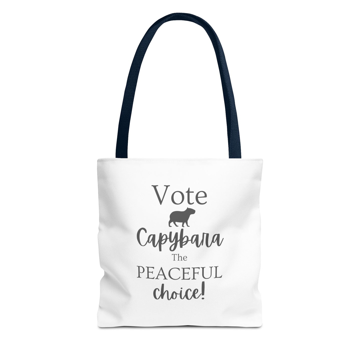 Vote Capybara Tote Bag - Peaceful Choice for Calm Capybara Fans