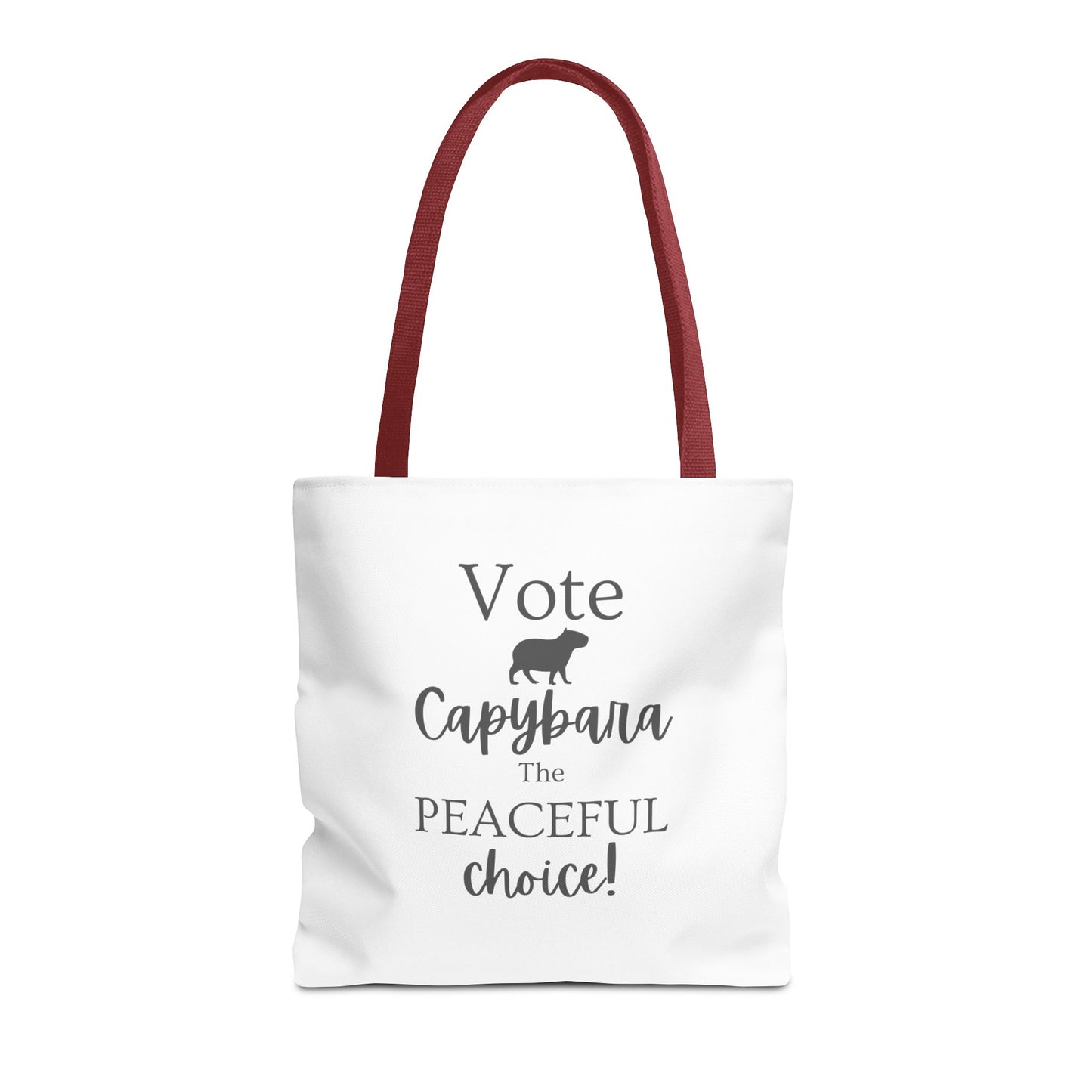 Vote Capybara Tote Bag - Peaceful Choice for Calm Capybara Fans