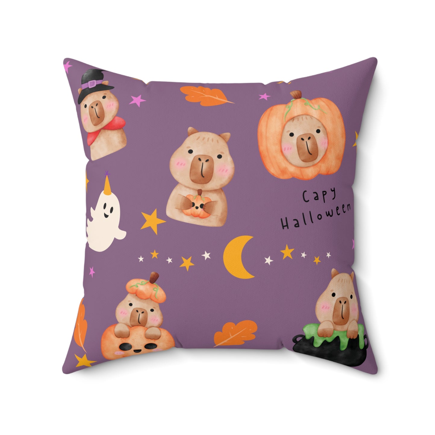 Capy Halloween Pillow, Stylish Decorative Cushion, Cozy Living Room Throw Pillow, Cute Cuddle Cushion, Whimsical Eye-catching Cushion