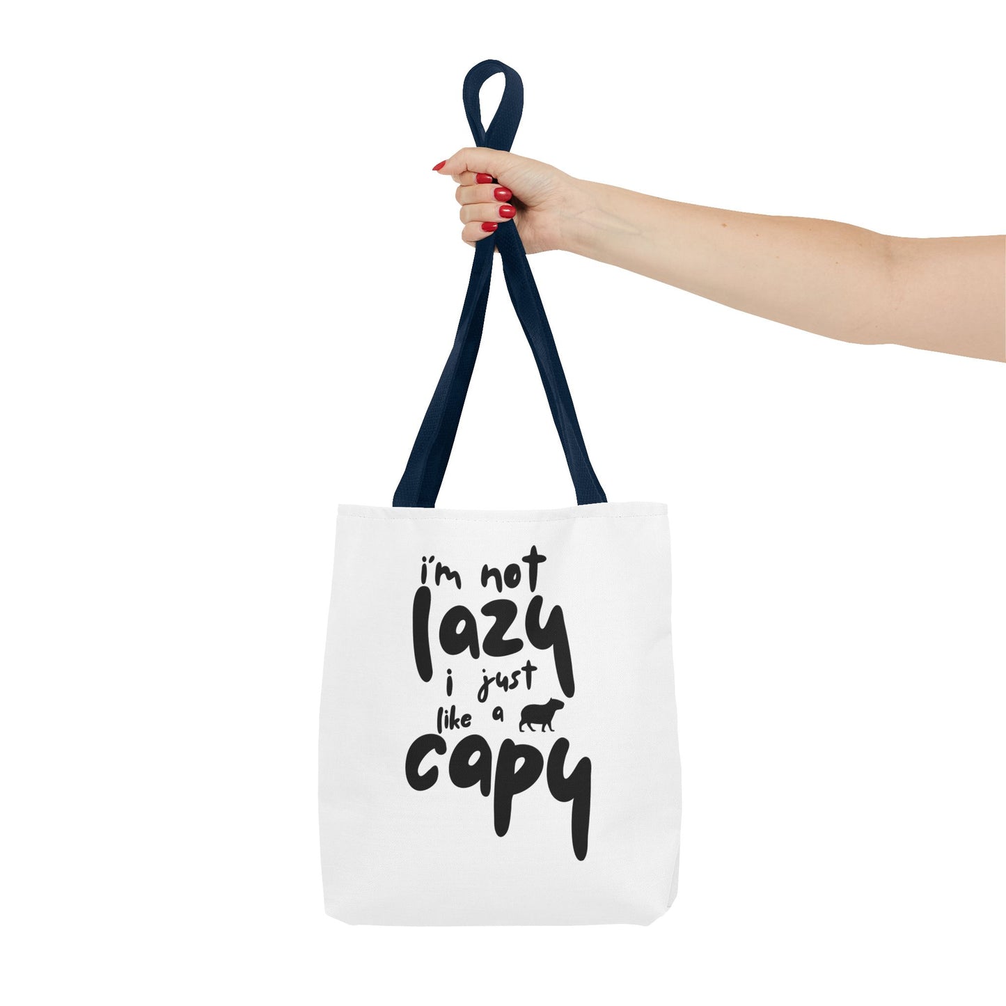 Capy Tote Bag - I'm Not Lazy, I Just Like a Capy