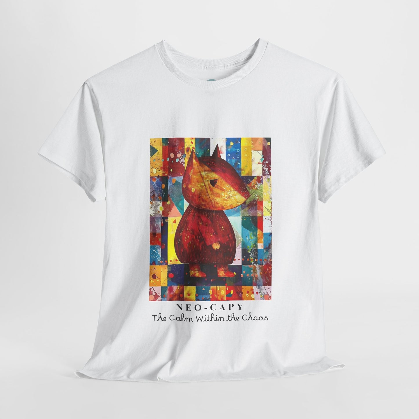 Neo-Capy Cyber Capybara T-Shirt – Futuristic Calm Animal Graphic Tee – Japanese Comic Style Shirt – Chill Vibes Manga Aesthetic