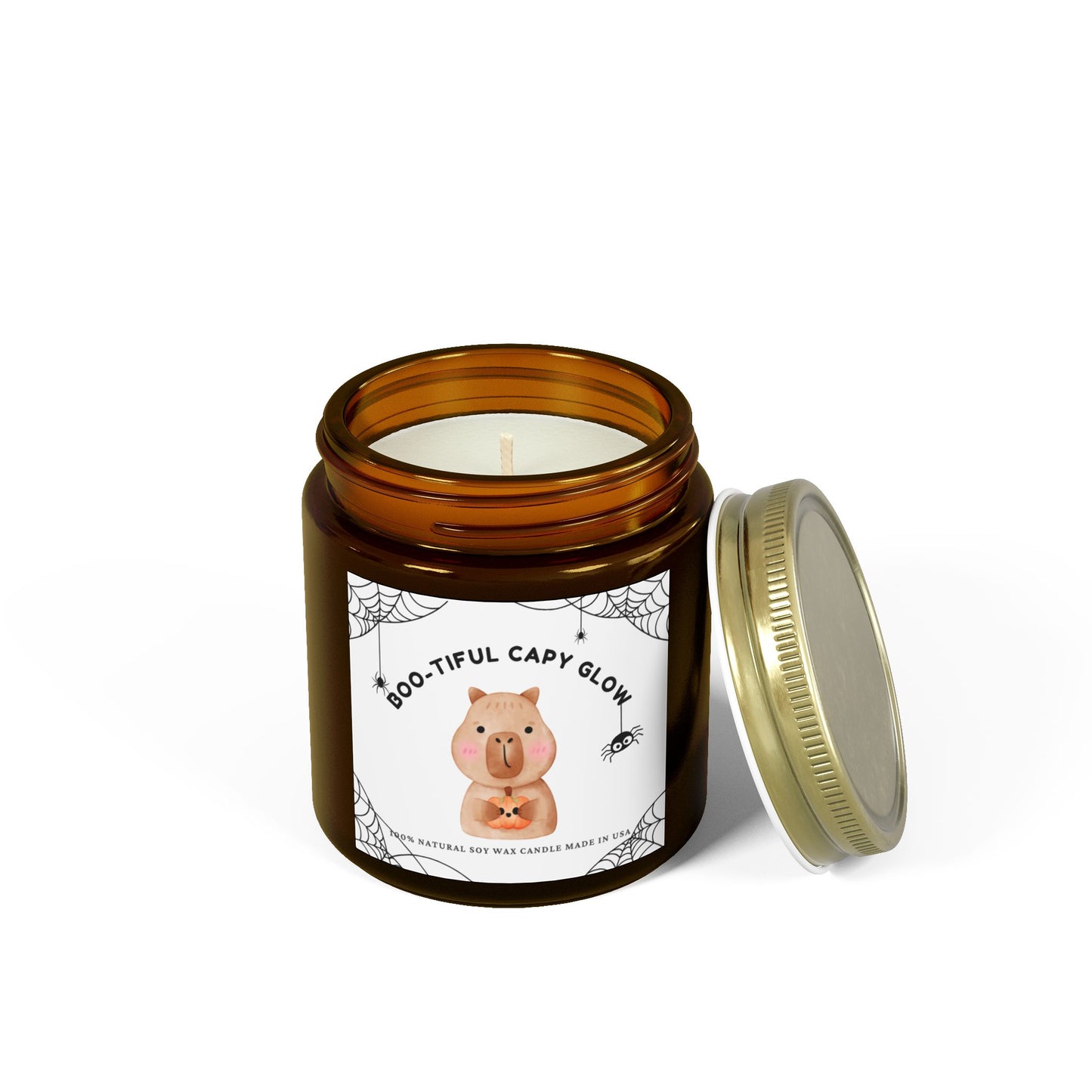 Boo-tiful Capy Glow Candle – Cute Halloween Capybara Scented Candle Gift