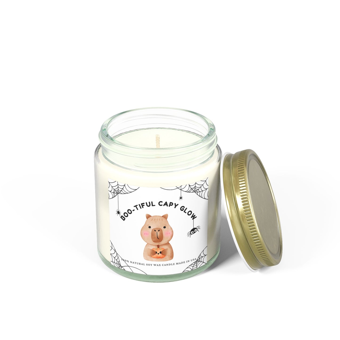 Boo-tiful Capy Glow Candle – Cute Halloween Capybara Scented Candle Gift