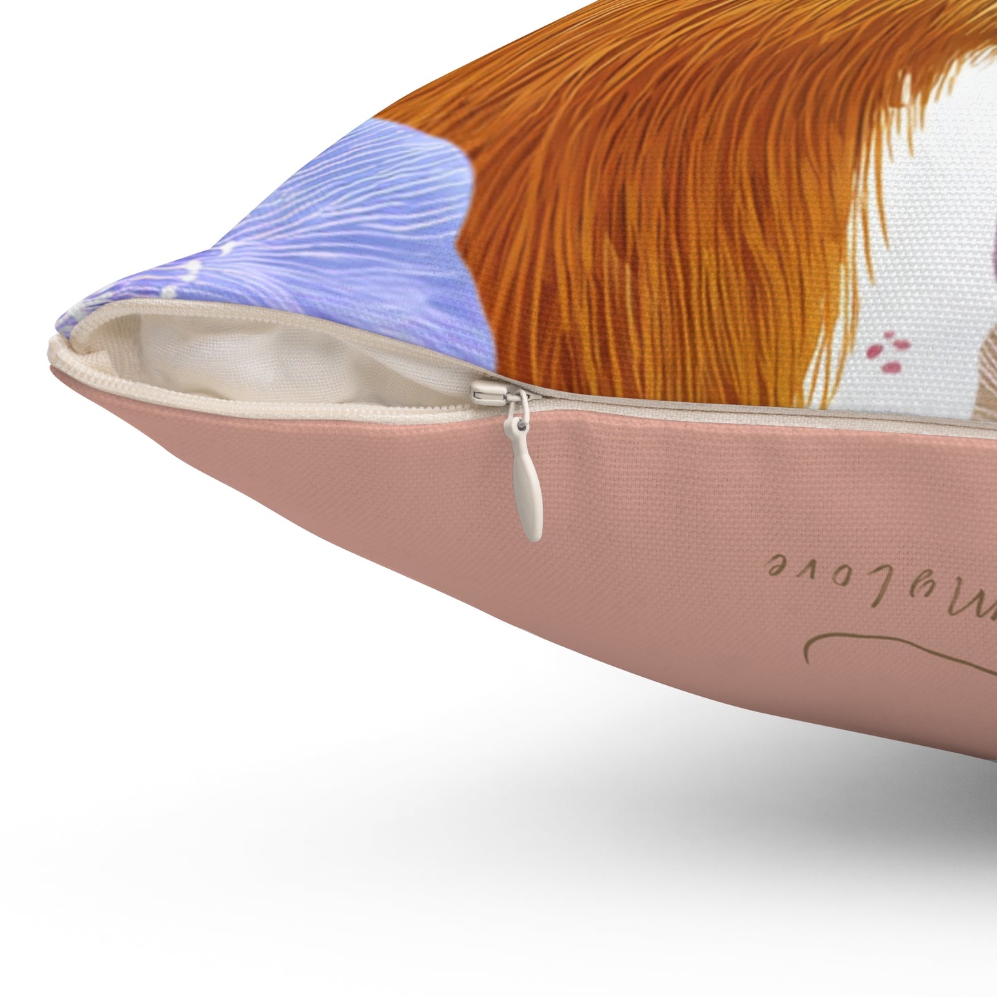 Colorful Capybara with Flowers Pillow