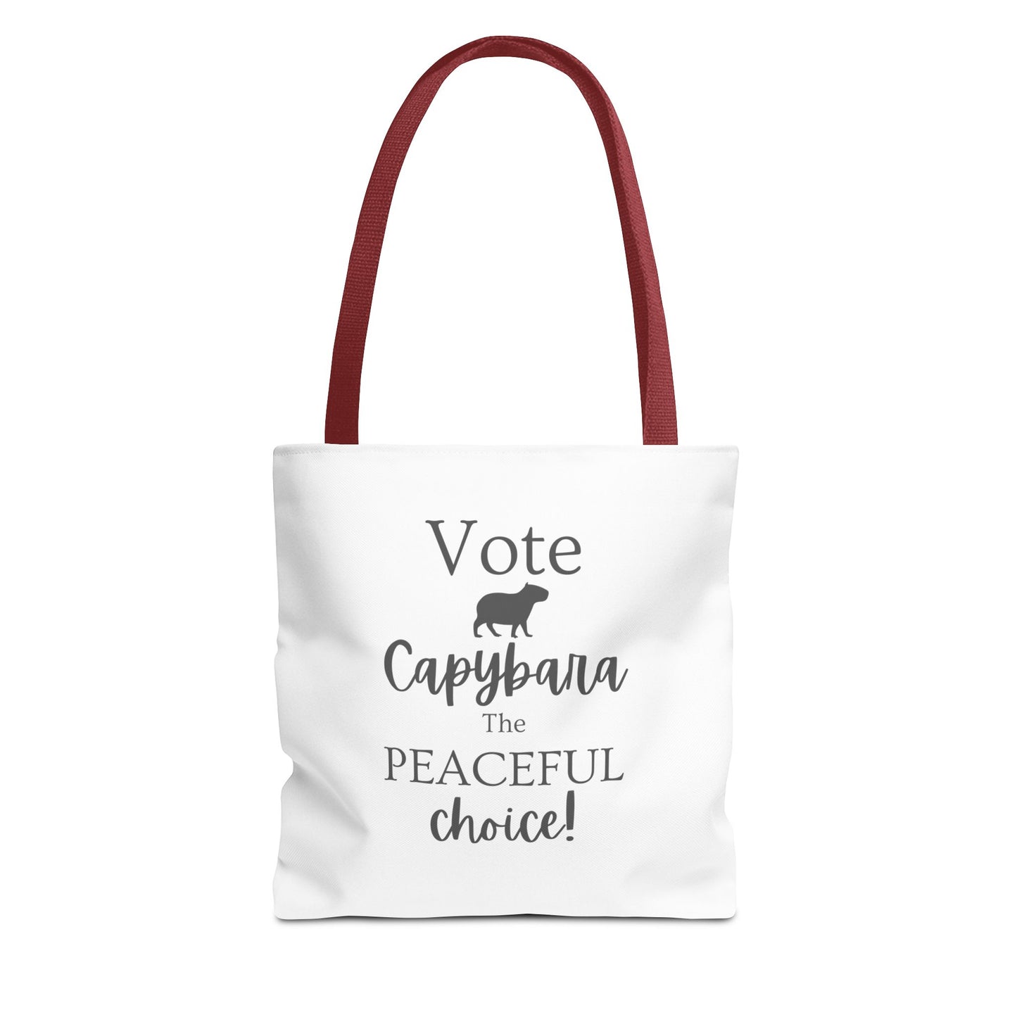 Vote Capybara Tote Bag - Peaceful Choice for Calm Capybara Fans
