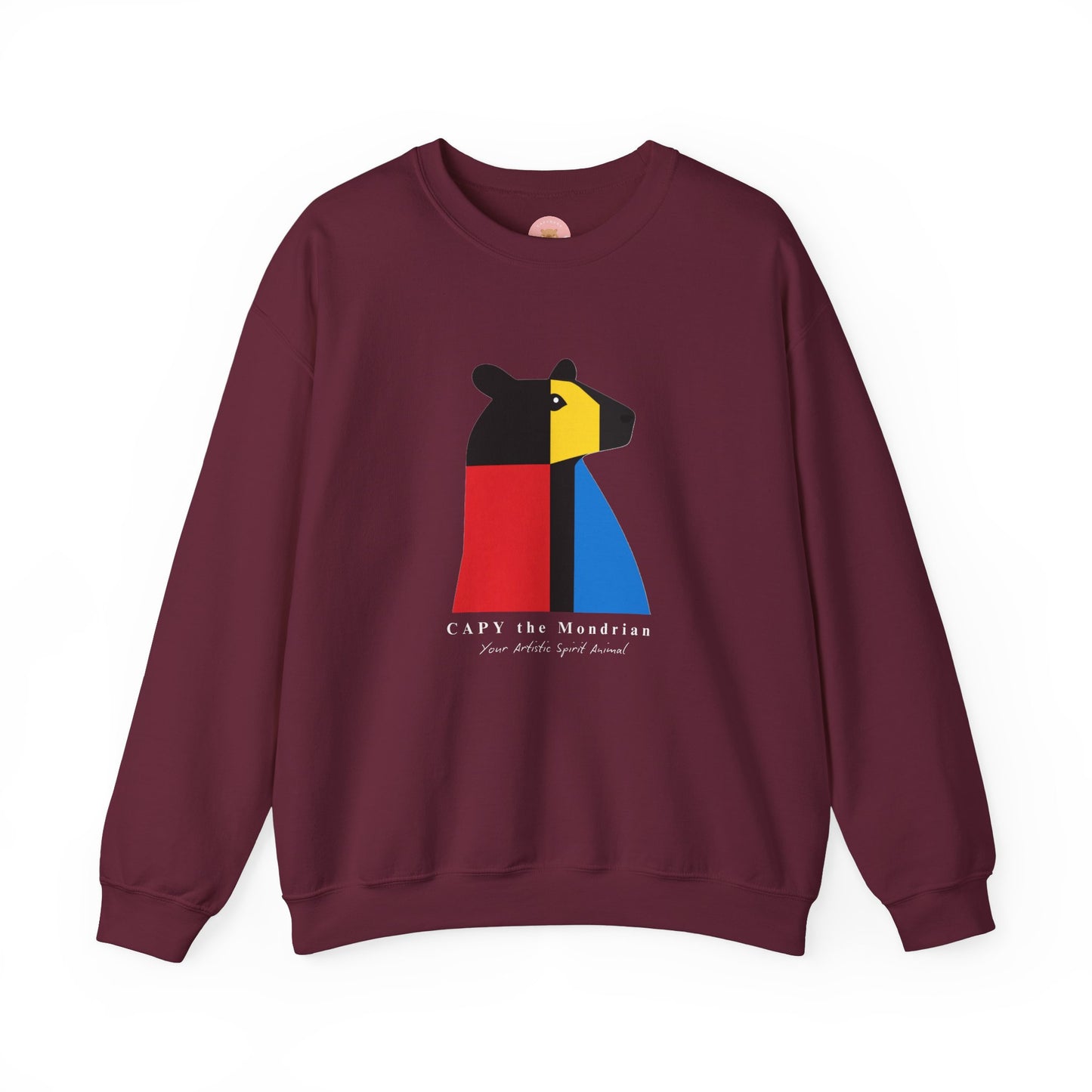 CAPY the Mondrian - Piet Mondrian Inspired Capybara Sweatshirt