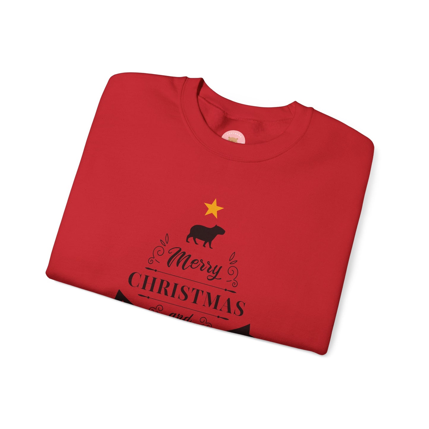 Crewneck Sweatshirt Capybara Christmas Merry Christmas Happy New Year