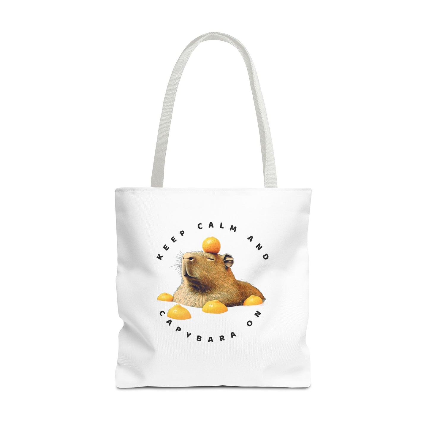 Capybara Tote Bag - Keep Calm and Capybara On