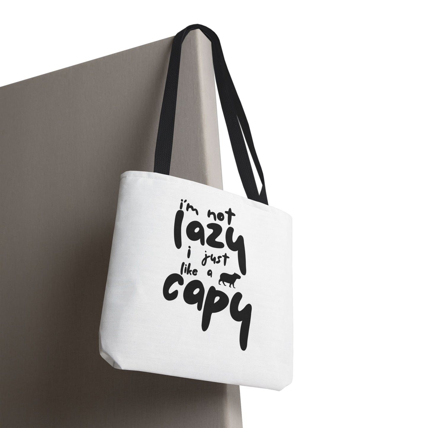 Capy Tote Bag - I'm Not Lazy, I Just Like a Capy
