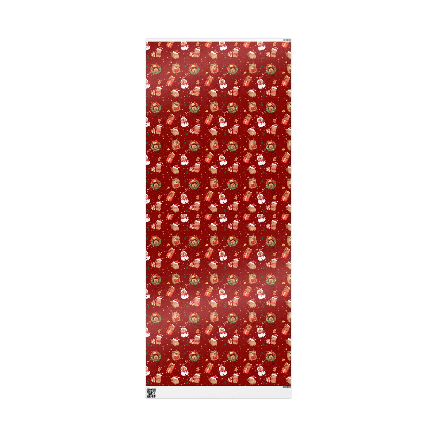 Capybara Christmas Wrapping Paper (Red), Chirstmas Season Wrap, Cute Gift Wrap for Capybara Lovers, Winter Decorating, Party Supplies, Merry Christmas