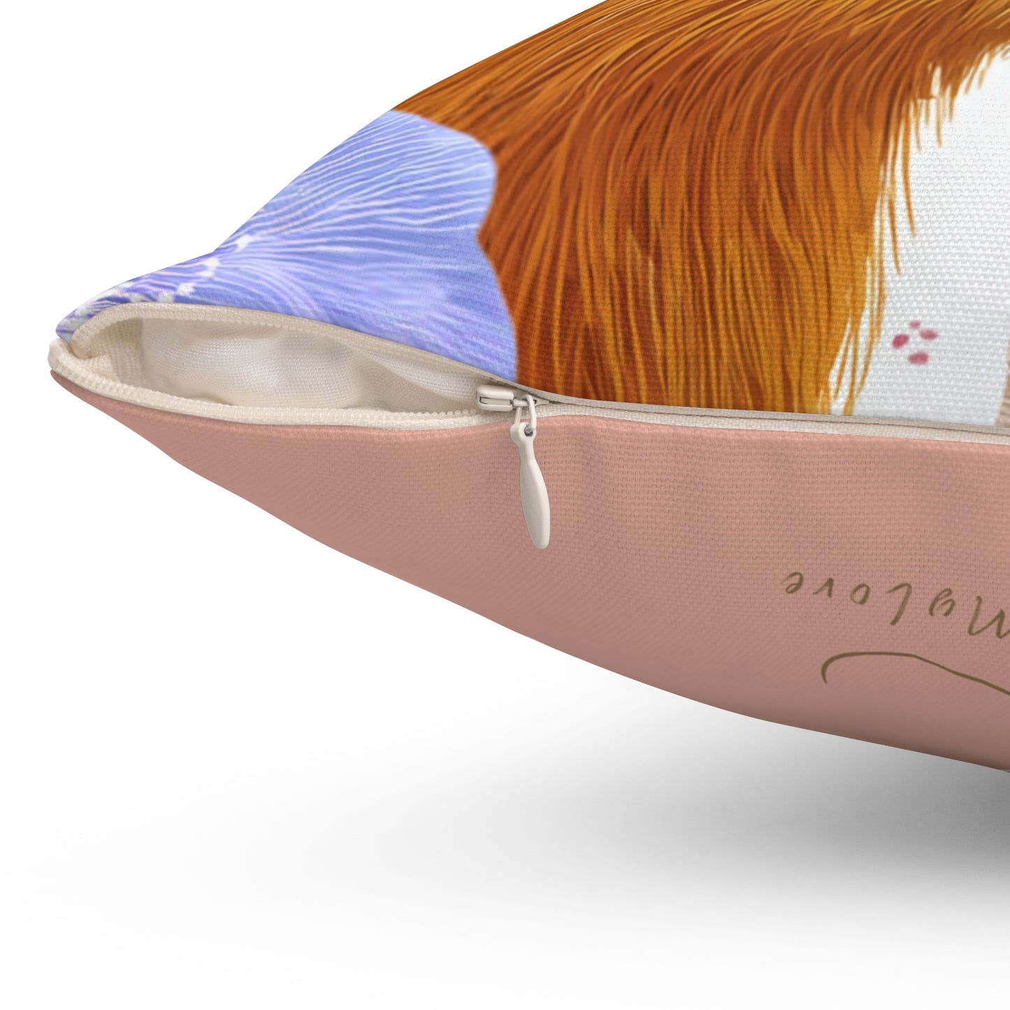 Colorful Capybara with Flowers Pillow