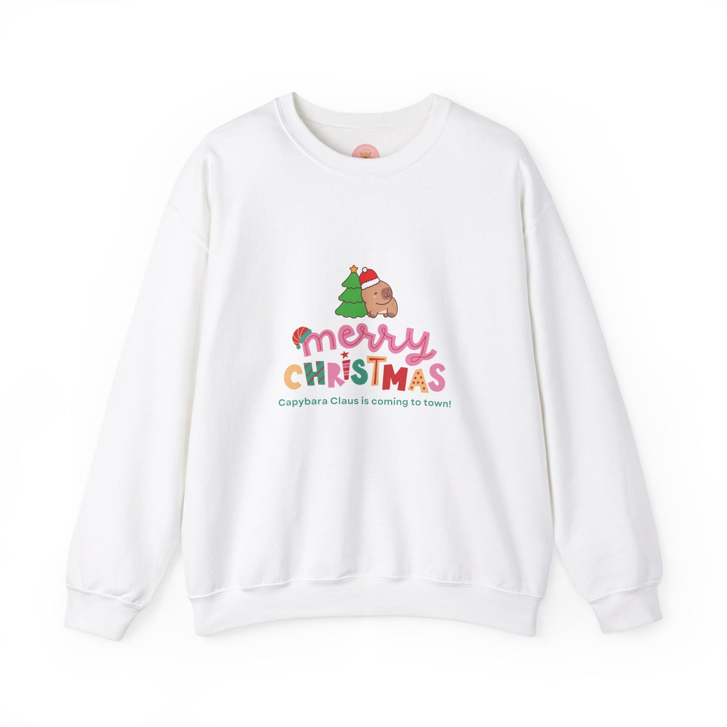 Crewneck Sweatshirt Capybara Christmas Merry Capybara Claus Is Coming To Town