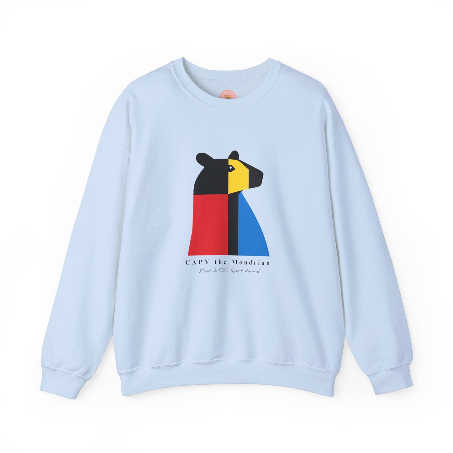 CAPY the Mondrian - Piet Mondrian Inspired Capybara Sweatshirt