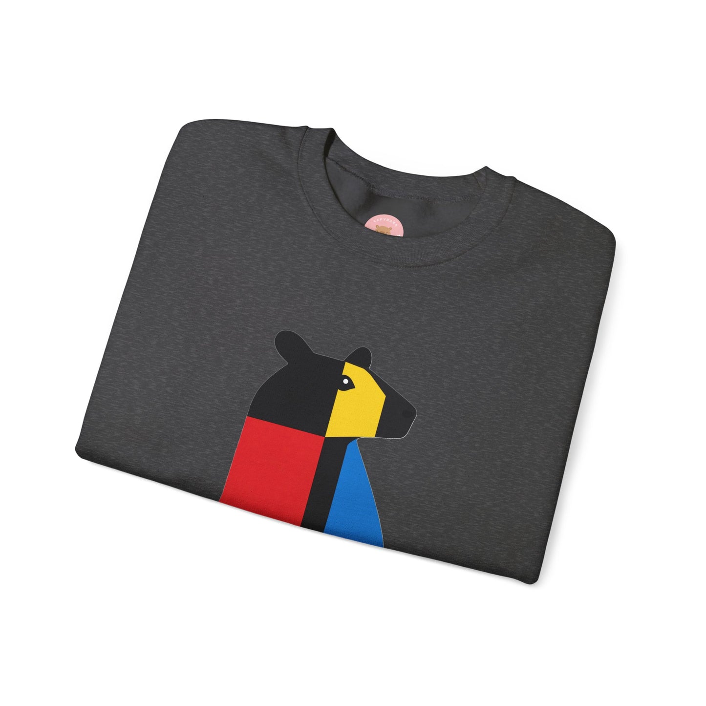 CAPY the Mondrian - Piet Mondrian Inspired Capybara Sweatshirt