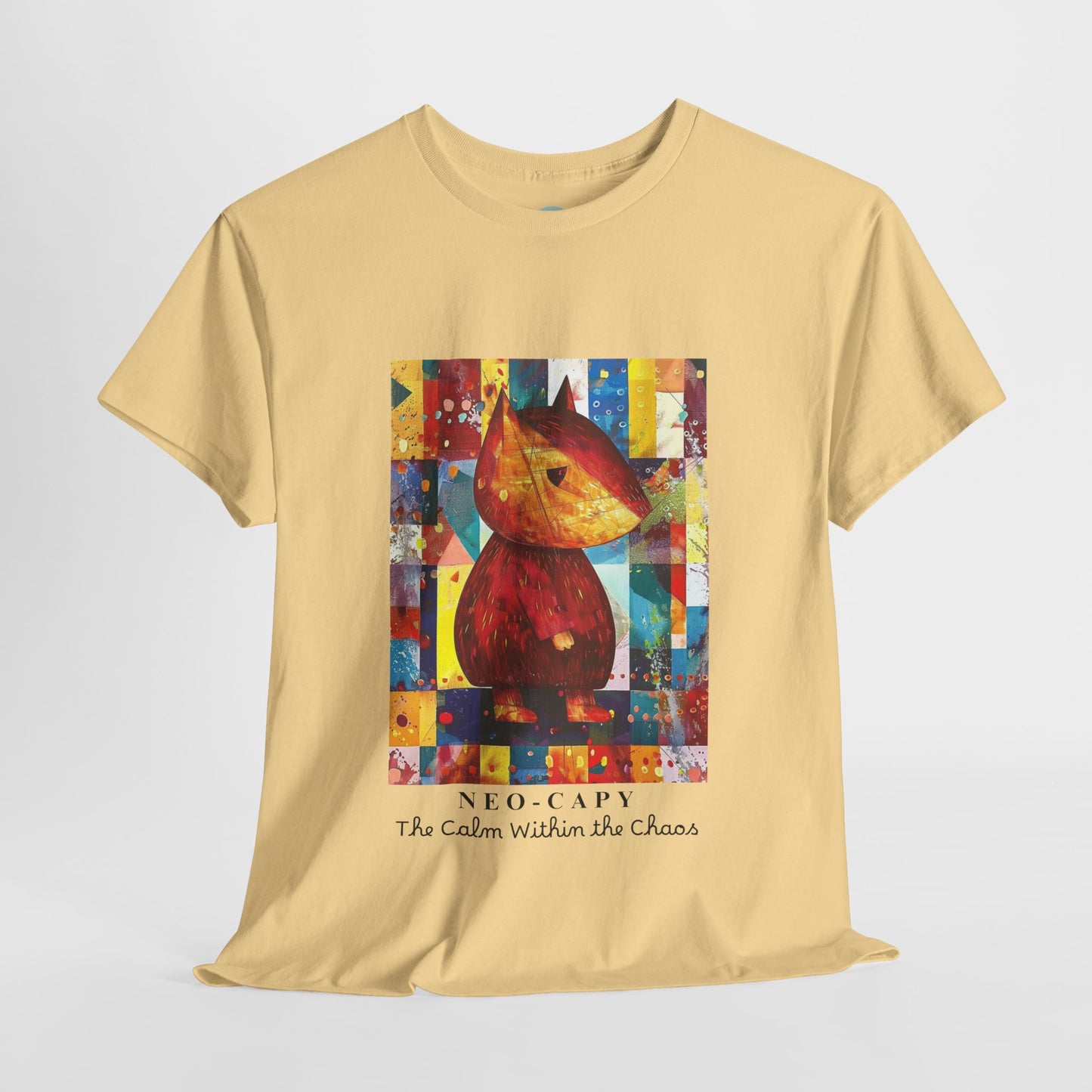 Neo-Capy Cyber Capybara T-Shirt – Futuristic Calm Animal Graphic Tee – Japanese Comic Style Shirt – Chill Vibes Manga Aesthetic