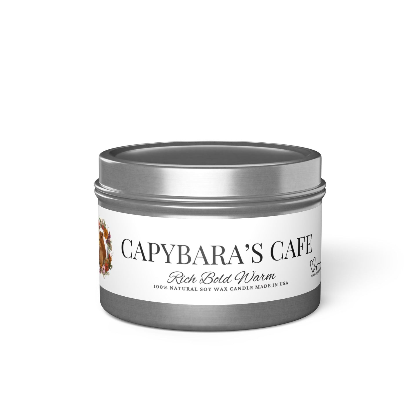 Scented Tin Candles - CAPYBARA’S CAFE - Bring the Coffeehouse Vibes Home!