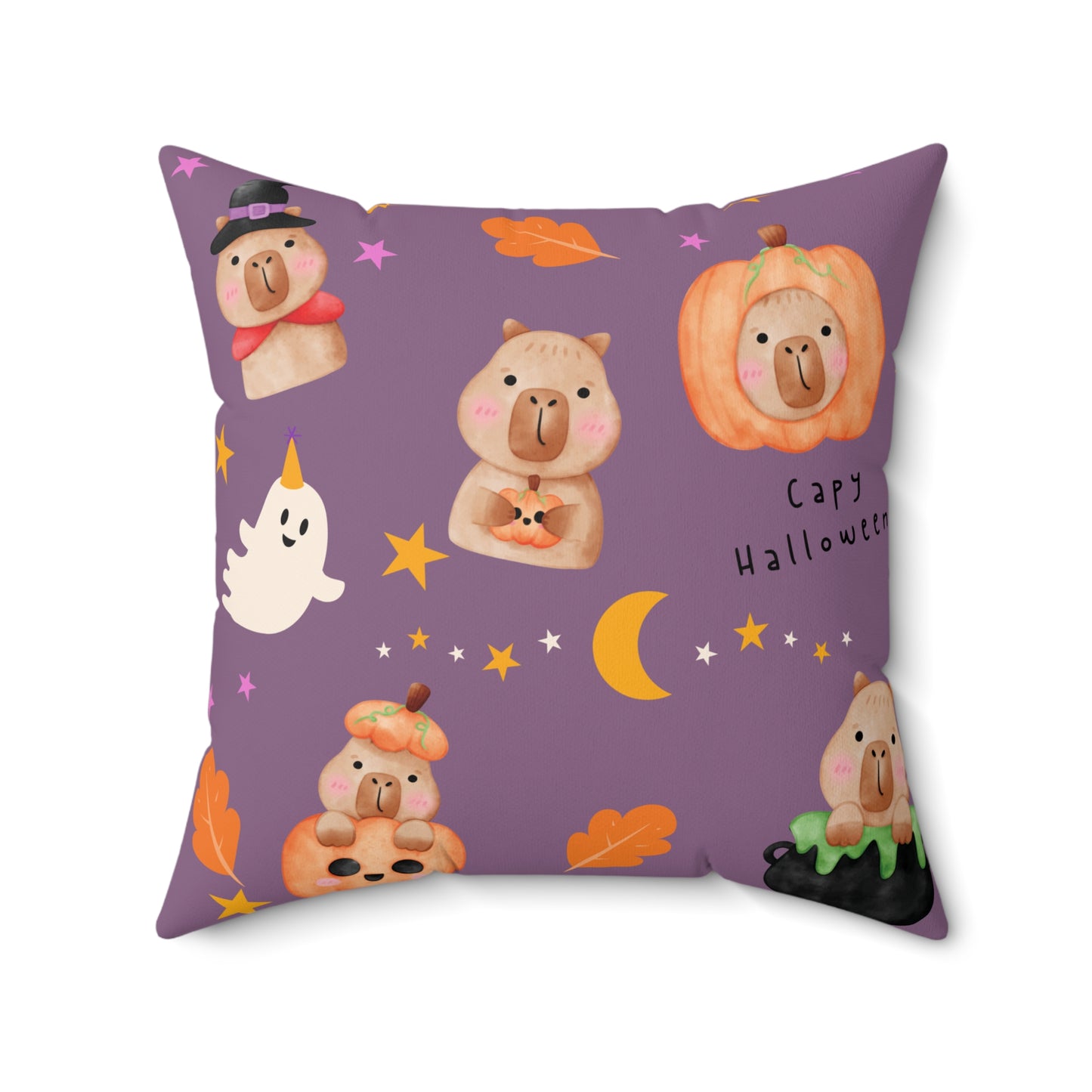Capy Halloween Pillow, Stylish Decorative Cushion, Cozy Living Room Throw Pillow, Cute Cuddle Cushion, Whimsical Eye-catching Cushion