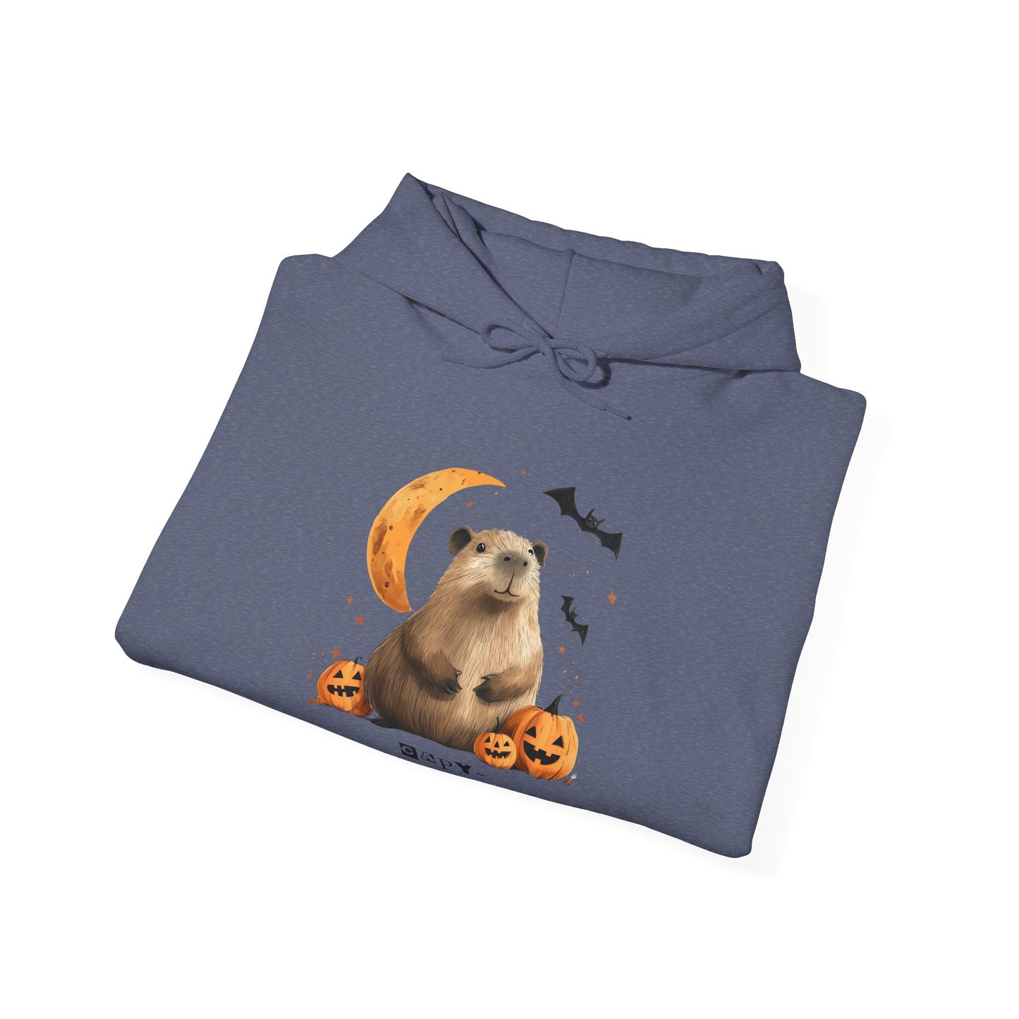 Capy-Halloween Capy with Pumpkin and Moon Unisex Hoodie